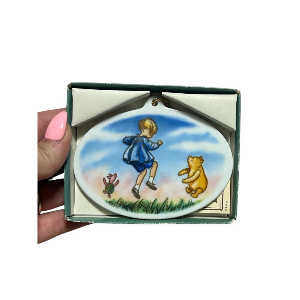Vintage Disney Classic Winnie The Pooh Porcelain Ornament